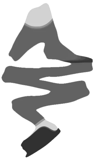 Logo isla de La Palma blanco y negro